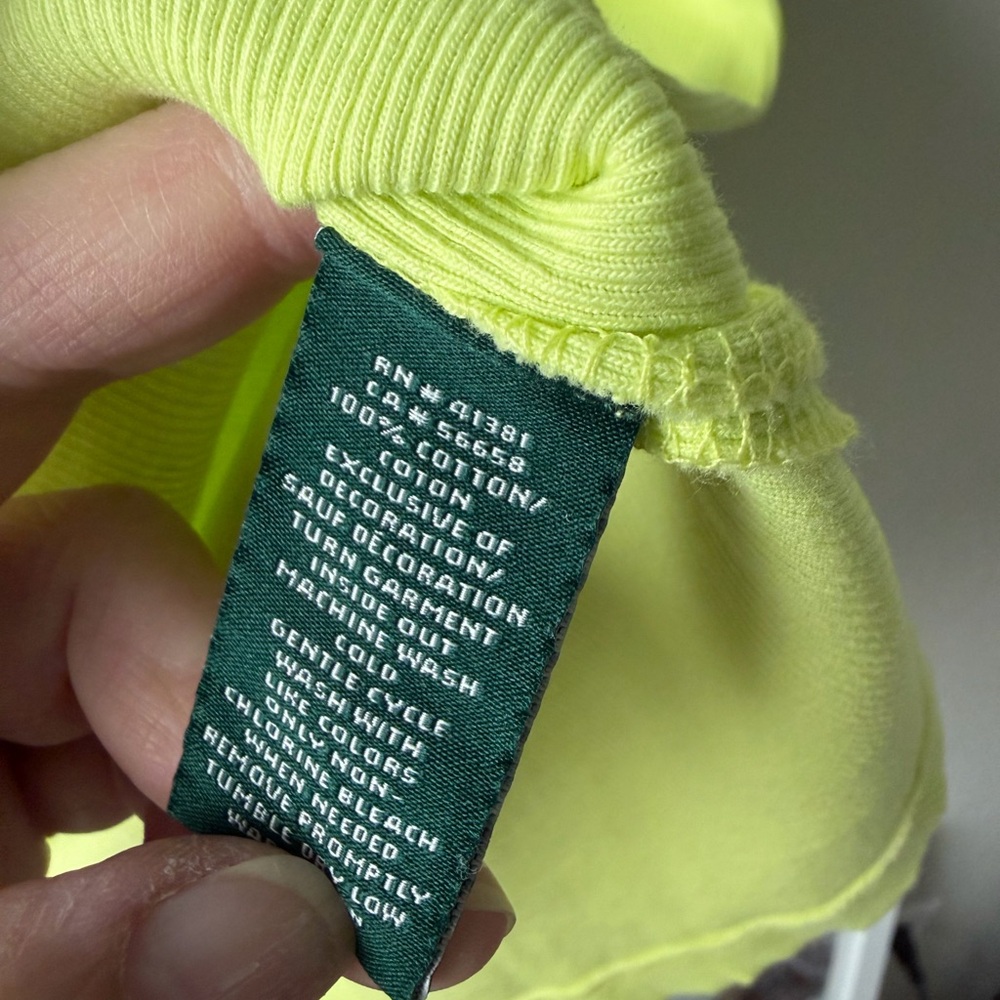 Ralph Lauren Neon Lace-Up Tee - Picture 8 of 9